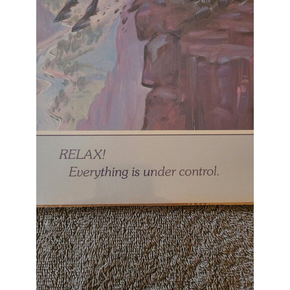 Mike Scovel Relax! Everything is under control 16x20" 1989 Art Print Poster - Picture 2 of 4
